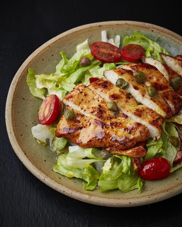 Air fryer chicken breast salad