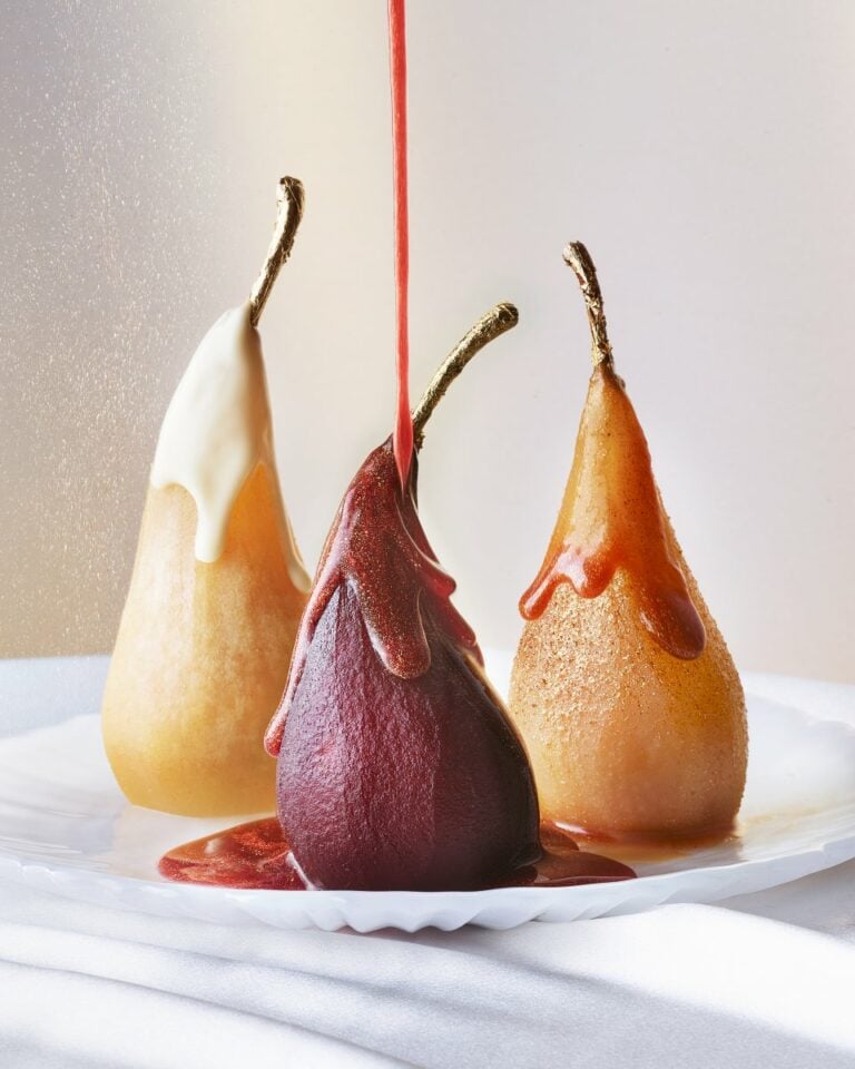 Mulled pears, three ways