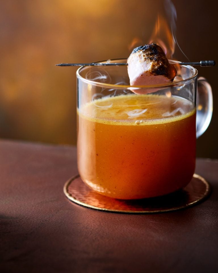 Toasted marshmallow hot buttered rum